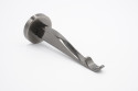 19mm Curtain Pole Bracket - Square Passing - Gunmetal - Picture 1