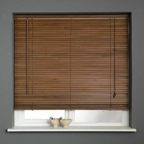 Harrison Drape 25mm Wooden Venetian Blind - Teak