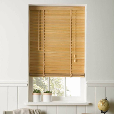 Harrison Drape 35mm Wooden Venetian Blind - Natural