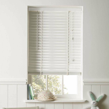 Harrison Drape 35mm Wooden Venetian Blind - White