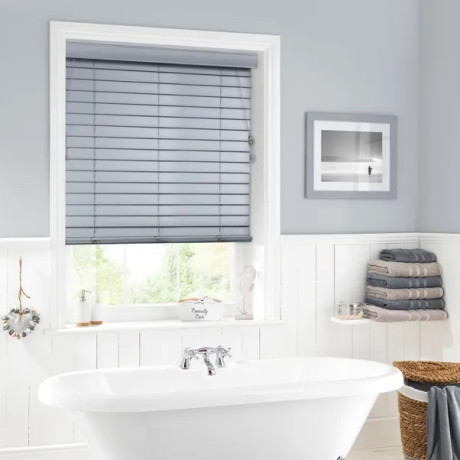 50mm PVC Venetian Blind - Glacier Grey