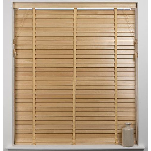 Harrison Drape 50mm Wooden Venetian Blind - Natural