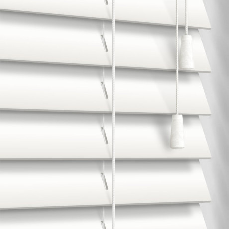 Harrison Drape 50mm Wooden Venetian Blind - White