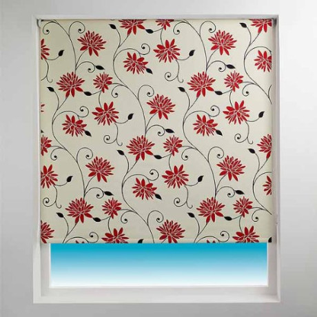 Sunlover Thermal Blackout Roller Blind - Spring Bloom Red