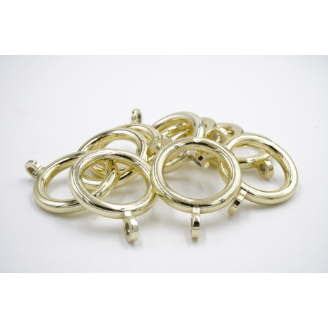 19mm Cafe Rod Curtain Rings - Brass - Pack of 10