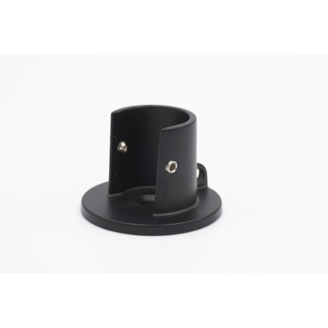 19mm Curtain Pole Bracket - Recess - Black