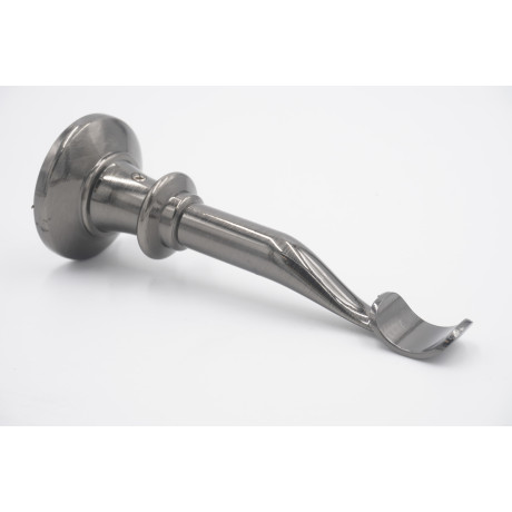 19mm Curtain Pole Bracket - Traditional Pass - Gunmetal