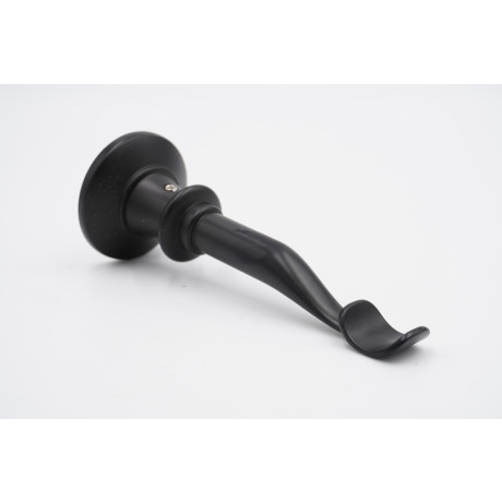 19mm Curtain Pole Bracket - Traditional Pass - Black