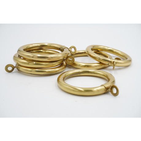 45mm Curtain Pole Rings - Gold - Pack of 6