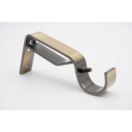 Integra 28mm Options Curtain Pole Bracket - Burnished Brass