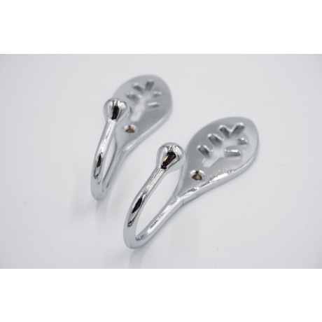 Harrison Drape Curtain Tieback Hooks - Savannah Design - Chrome