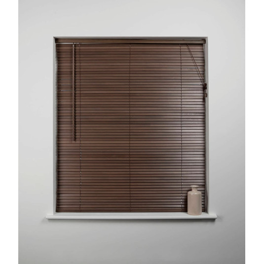 Universal 27mm Wooden Venetian Blind - Walnut