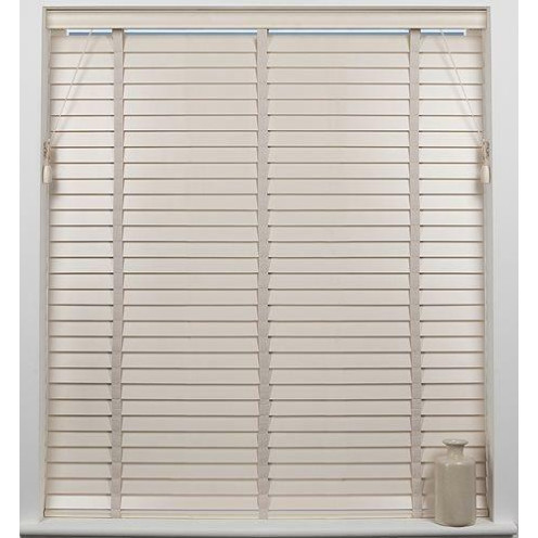 Universal 50mm Wooden Venetian Blind - Cream